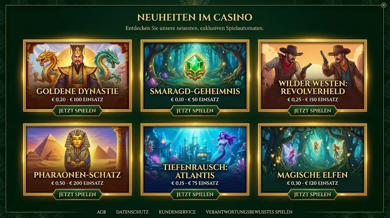 Neuheiten & Spezialspiele im Fatbet